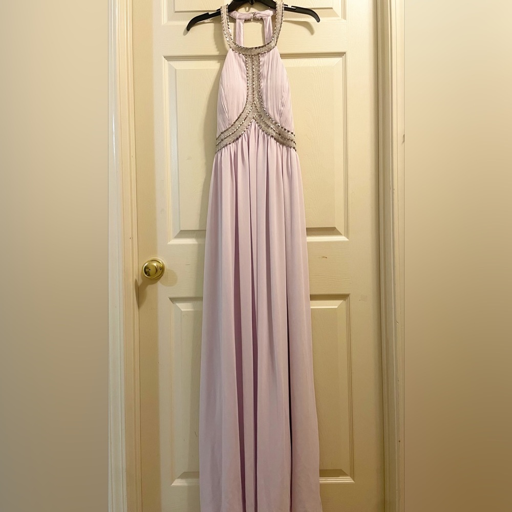 NWT GB Lavender Halter Top Prom Dress